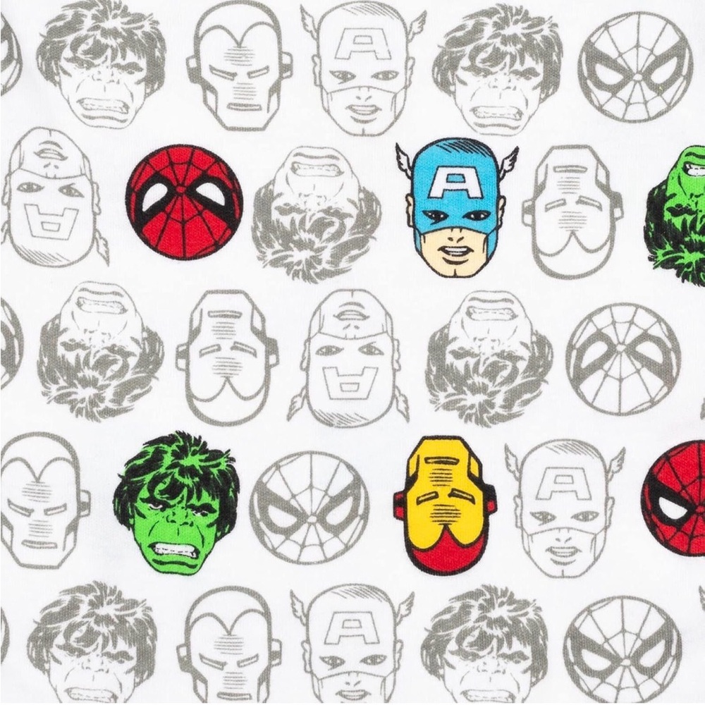 Marvel Avengers Baby Bodysuit 5 Pack 6-9M Iron Man Spider-Man Hulk - Picture 7 of 7